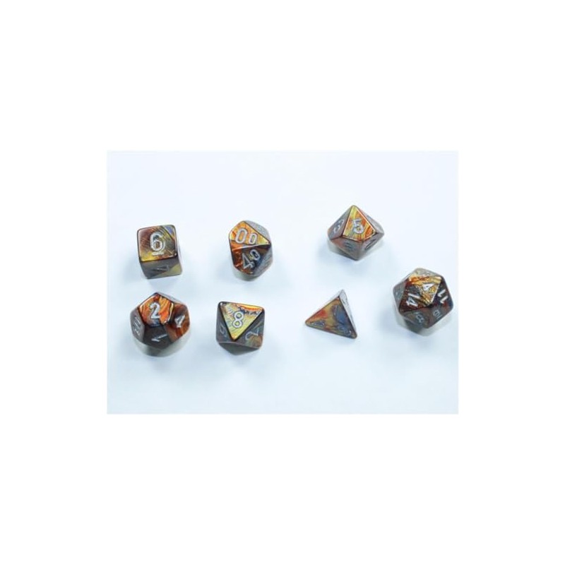chx 20493 - set 7 dadi poliedrici mini - lustrous