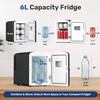 YSSOA 6L 8 Cans Compact Mini Fridge, Warmer and Cooler