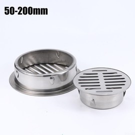 Round Stainless Steel Floor Drain Metal Steel Gully Grid Shower Anti Clogging Filter Home Tools for Outdoor Balcony Yard (Ø 110mm)