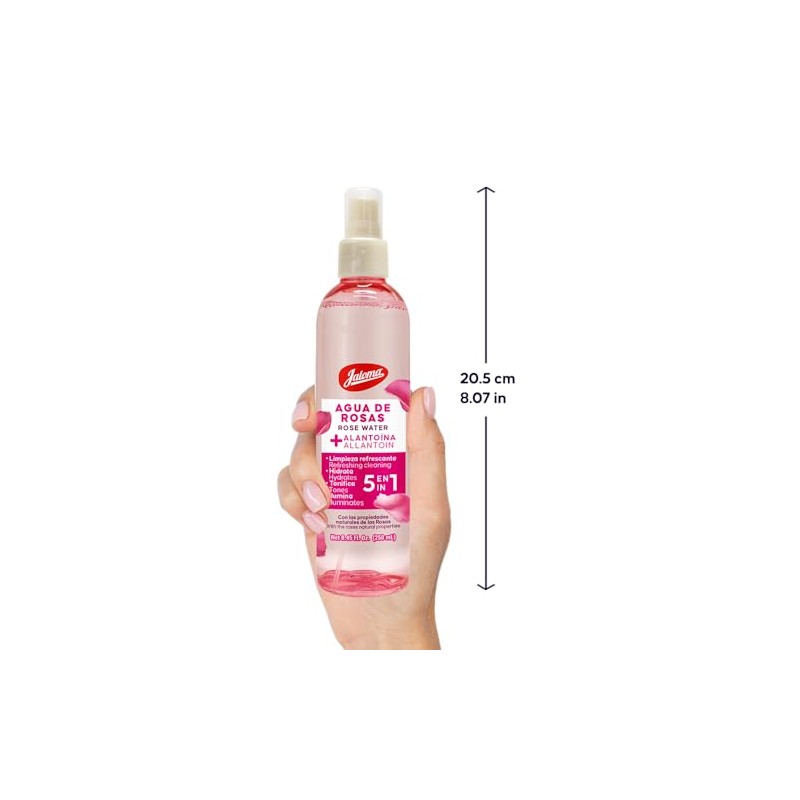 Jaloma | Agua de Rosas, Tónico Facial, Relajante, Antioxidante, 250ml.