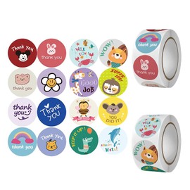 EAHOME 1000pcs Reward Stickers For kids School Stickers for Children Round Motivational Reward Stickers for students 1inch 16 Designs Teacher Supplies for Classroom Potty Training