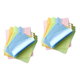 TOVINANNA 2sets Glasses Lens Cleaning Wipes Microfiber for Eyewear Screens Lenses 100 Count Premium Quality 100pcs*2