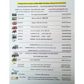 Unbranded 2013-25  POLARIS   LICENCE PLATE HOLDER