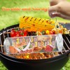 2PCS Rolling Grill Basket, Removable Wooden Handle, 304 Stainless Steel