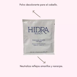 Hidracolor Polvodecolorante Neutraliza Amarillos Hidracolor 50g 10pz