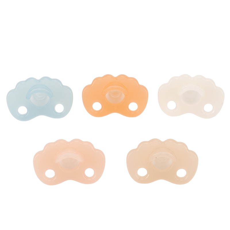 Silicone Baby Pacifier Bite Resistant Teething Discomfort Relief Washable Silicone