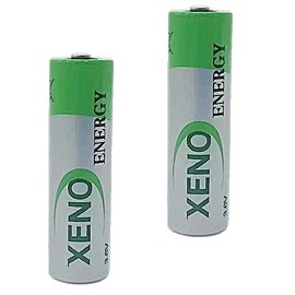 MEELER 2 Pcs XL-060F AA 2400mAh 3.6V LiSOCI2 Battery, for Xeno XL-060F Primary AA 3.6V Battery 2400mAh Non-Rechargeable Energy Water Meter Electric Meter