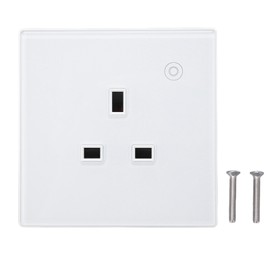 Smart Socket Wall Mounted ABS Timing Panel Wireless Remote Controllable Smart Outlet 16A  AC 95‑