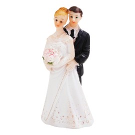 CREApop Hochzeitspaar Braut und Bräutigam 6,5cm Tortenfigur