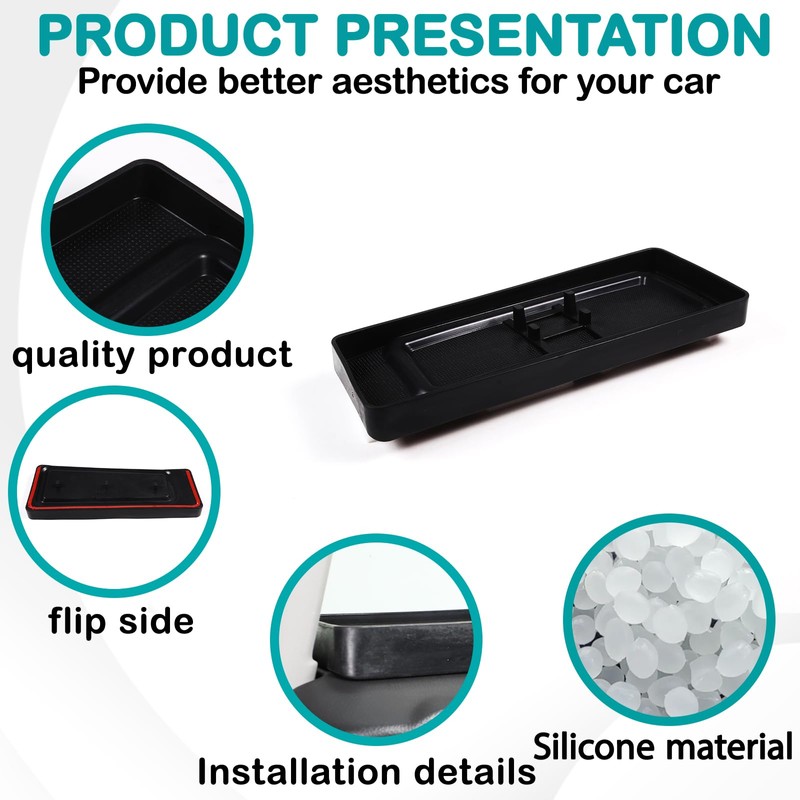 Hudiriy Auto Dashboard Storage Box Organizer Holder Tray Compatible with
