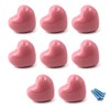 SeeRaphee Pink Ceramic Cabinet Handles Drawer Pulls Knobs Heart Shape