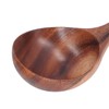 HAOHIZE Wooden Ladle Spoon, Handmade Wood Soup Spoon with Long