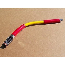 Brownie's Third Lung 12 inch 1st Stage Regulator Hose, Male QRS Fitting Tank to Hose Connector