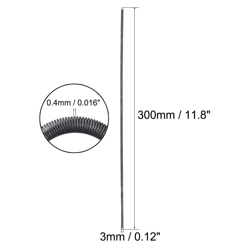 sourcingmap Extension Spring - 0.4mm Wire Dia , 3mm OD