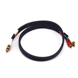 Monoprice 102196 3-Feet Triple RCA Stereo Video Dubbing Composite Cable (3 x RG59U Cable ), Black