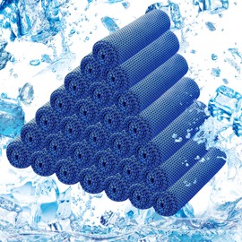 LYDTICK 30Pack Cooling Towels for Neck and Face (40"x12"), Microfiber Bulk Cooling Towels for Athletes Cooling Neck Wraps Gym Towels for Working Out,Yoga,Golf,Running and Fitness