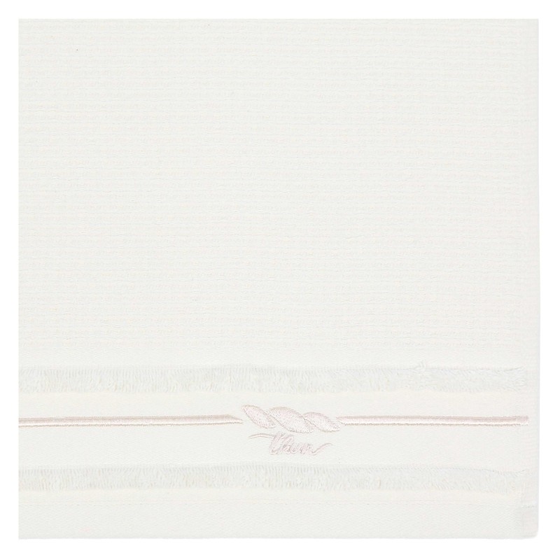 THUN Set of 2 Cream 100% Cotton Country Bloom Hand