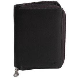 Branco 12052z Large Large Genuine Leather Wallet for Men and Women, black, coin purse