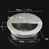 LEZED Handle Shell Sliding Door Shell Handle Round Inlet Handle