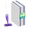 60 Pack Disposable Spray Mop Pad Refills for Wetjet, Unscented