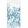 Unique 73773 Rectangular Plastic Table Cover | Blue Reef Design