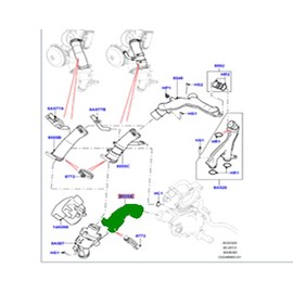 GENUINE WATER PUMP TO THERMOSTAT HOSE RANGE ROVER 10-12 13 LR4 RANGE ROVER SPORT 10-13 14 VELAR LR033994