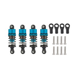 Powmok AMK RC Shocks 4pcs Oil Leakproof 1/10 RC Shocks 52mm-120mm for 1/10 RC Buggy Truggy On Road Touring Drift Cars Monster Trucks Upgrade Parts (1/10 RC Shocks 52mm Bule)