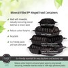 MULMEHË Mineral Filled Polypropylene Plastic Hinged Take Out Food Containers,