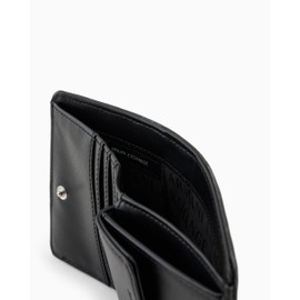 Armani Exchange Women Jodie Mini Wallet, Black, One Size