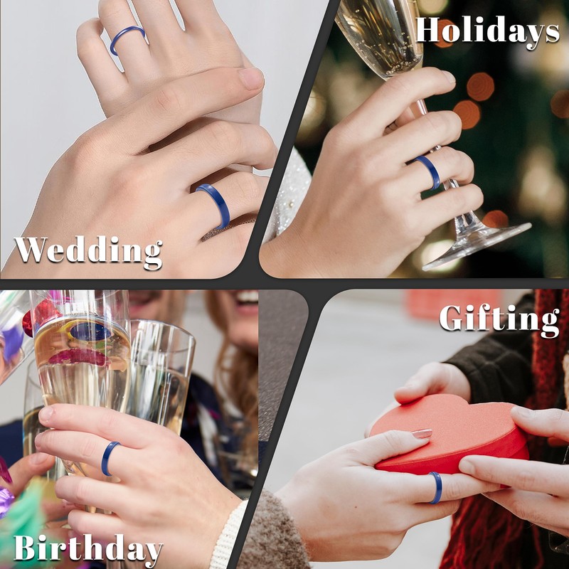 Truly Alpha - Anillos de cerámica para mujer, anillos de