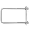 4Pack Square U-Bolts 3"(75mm) Inner Width, 304 Stainless Steel U