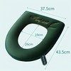 2 Pieces Thicker Bathroom Soft Toilet Seat Cover Pad with
