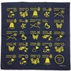 Marushin Bandai 4355019400 Furoshiki 2 Devil Blade Approx. 27.6 x 27.6 inches (70 x 70 cm)