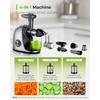 Jocuu Slow Masticating Juicer Machines with Soft Hard Modes Easy