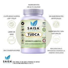 Tudca 500 Cápsulas Saisa Herbal Salud Hepática Detox Protección Celular
