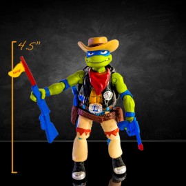 Playmates Cowboy Leo TMNT Disguise Party Action Figure | 4.5 inch | LOOSE