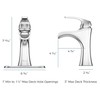 Pfister Jaida Bathroom Sink Faucet, Single Control, 1-Handle, Single Hole,