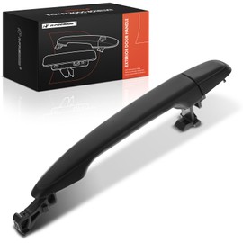 A-Premium Rear Driver or Passenger Side Exterior Door Handle Compatible with Toyota Camry 2007-2011, Tacoma, Highlander, Sienna, 4Runner, Avalon, Land Cruiser & Lexus RX330, RX350, GX470, Primed Black