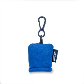 Carson Stuff-It Microfiber Lens Cloth Cleaning System for Eyeglasses, Smartphones, Tablets, Optics Lenses, Cameras and More, 6.25'' x 6.25'' - Blue (SN-40BUAM)