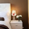 Generic Fabric Lampshade: Barrel Shape Lampshade - Simple Flower Pattern