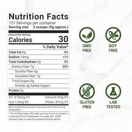 DEAL SUPPLEMENT Organic Psyllium Husk Powder, 3lbs (48oz) – Unflavored Plant Based Soluble Dietary Fiber – Gut & Digestion Health – Great for Baking & Cooking – Keto Friendly, Gluten Free, Non-GMO