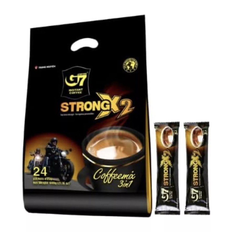 Trung Nguyen G7 instant 3in1 strong x2 coffee 24 sticks