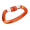 D Carabiner Clip Aluminum Alloy Auto Lock Heavy Duty D