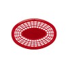 G.E.T. OB-734-R Oval Serving/Bread Basket, 8" x 5.5", Red (Pack