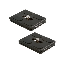 Rollei QAL-50 Professional Camera Quick Release Plate / Quick Release Plate Suitable for All Cameras with 1/4 Tripod Thread and Arca Swiss Compatible - Pack of 2