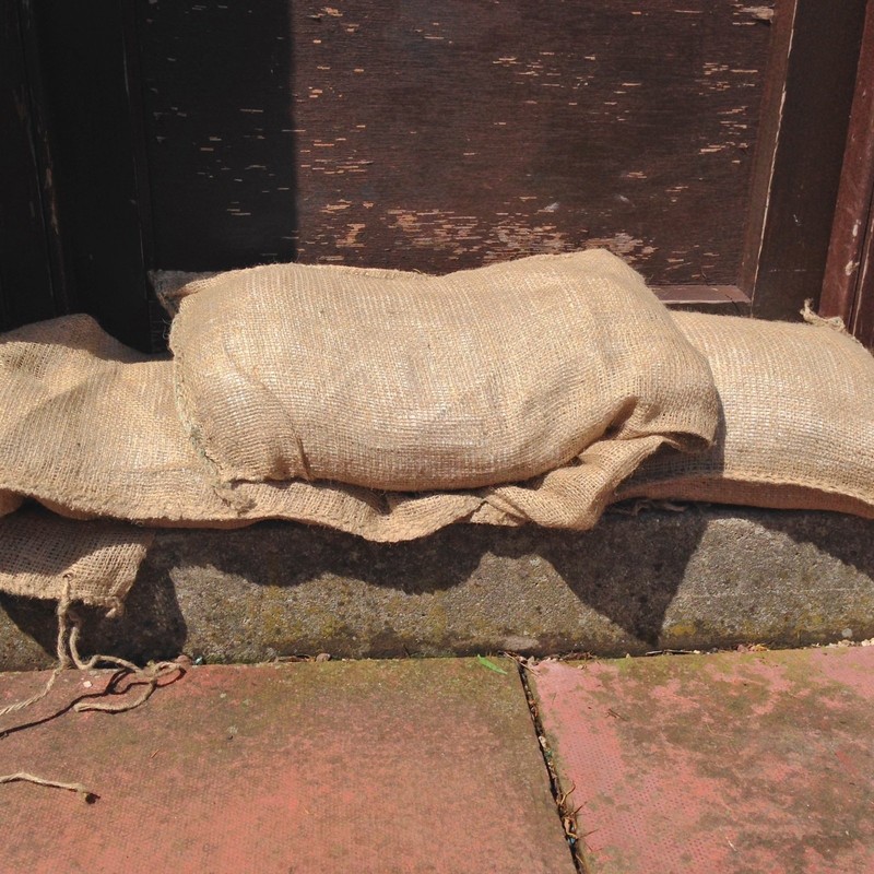 Yuzet 5 x Unfilled Hessian Burlap Sand Bags, Flood Protection,