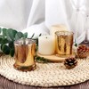 BTGLLAS Gold Mercury Glass Tea Light Holders Set of 36
