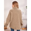 Haloumoning Girls Fuzzy Fleece Jacket Casual Button Down Sherpa Overcoat