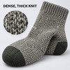 5-Pair Men's Thick Cotton Thermal Hiking Socks, Mid-Calf, US Size
