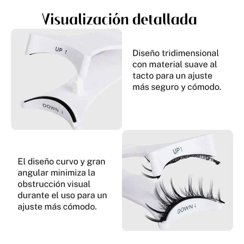 Kit De Pestañas Magnéticas Reutilizables Con Aplicador